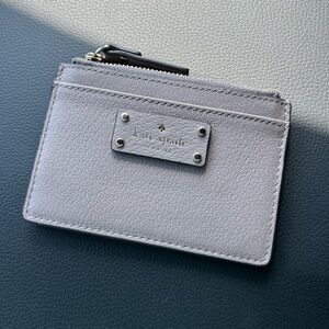 Kate Spade Gray Key Card Holder Sleek Design